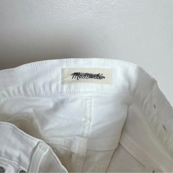 Madewell Womens 25 The Perfect Vintage Jean in Tile White Raw-Hem Edition - Picture 9 of 15